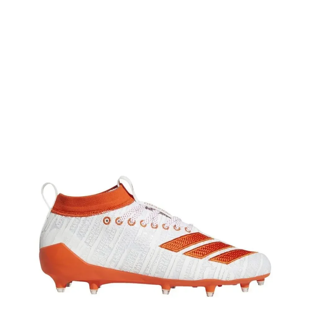 ADIDAS ADIZERO 8.0 CLEATS MEN'S, WHITE, SIZE 15